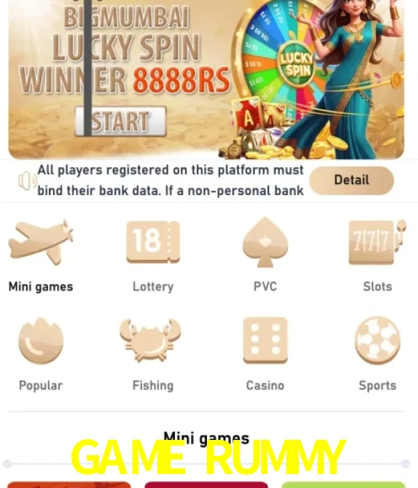 GAME RUMMY login